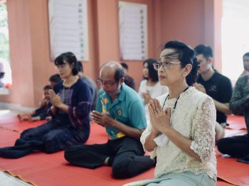 พิธีทำบุญเลี้ยงพระเพล วิทยาเขตโป่งสลอด